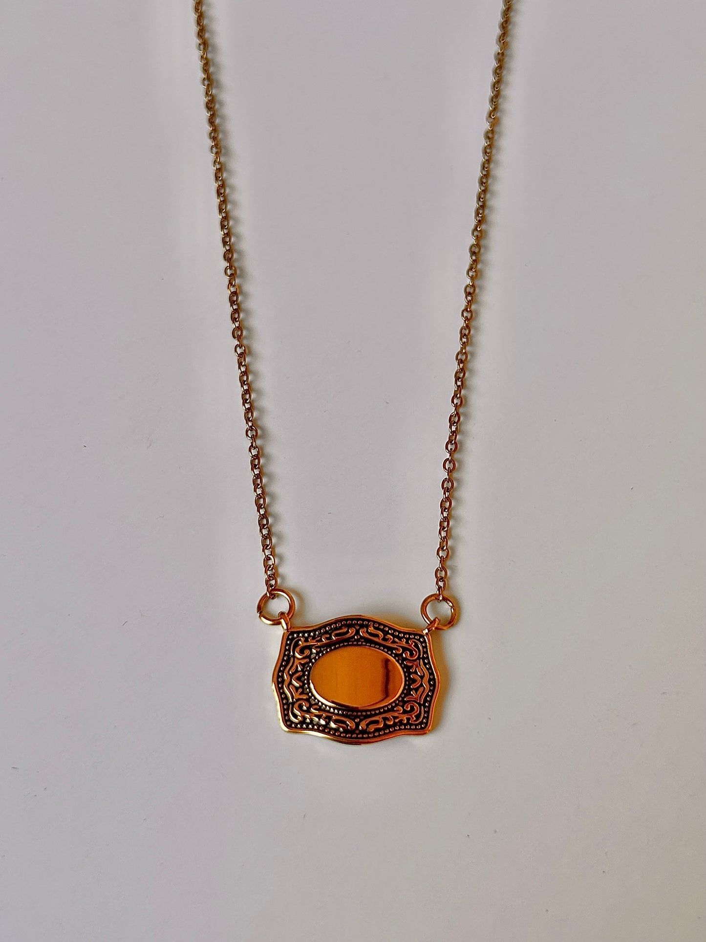 Engravable Buckle Necklace