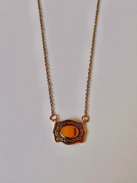 Engravable Buckle Necklace
