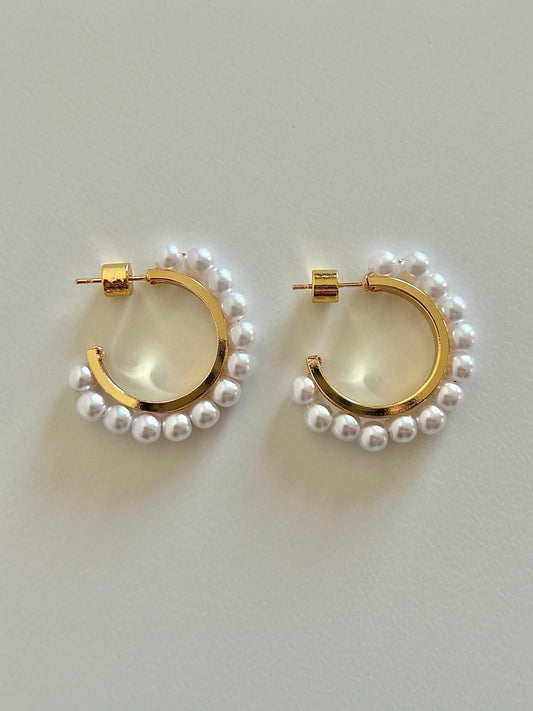 Pearl Hoops